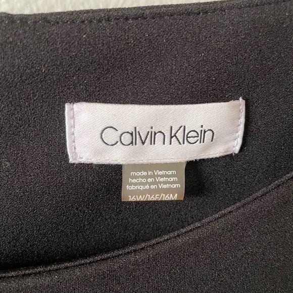Calvin Klein black cocktail dress with bell sleeves sz 16- NWT - Picture 3 of 4